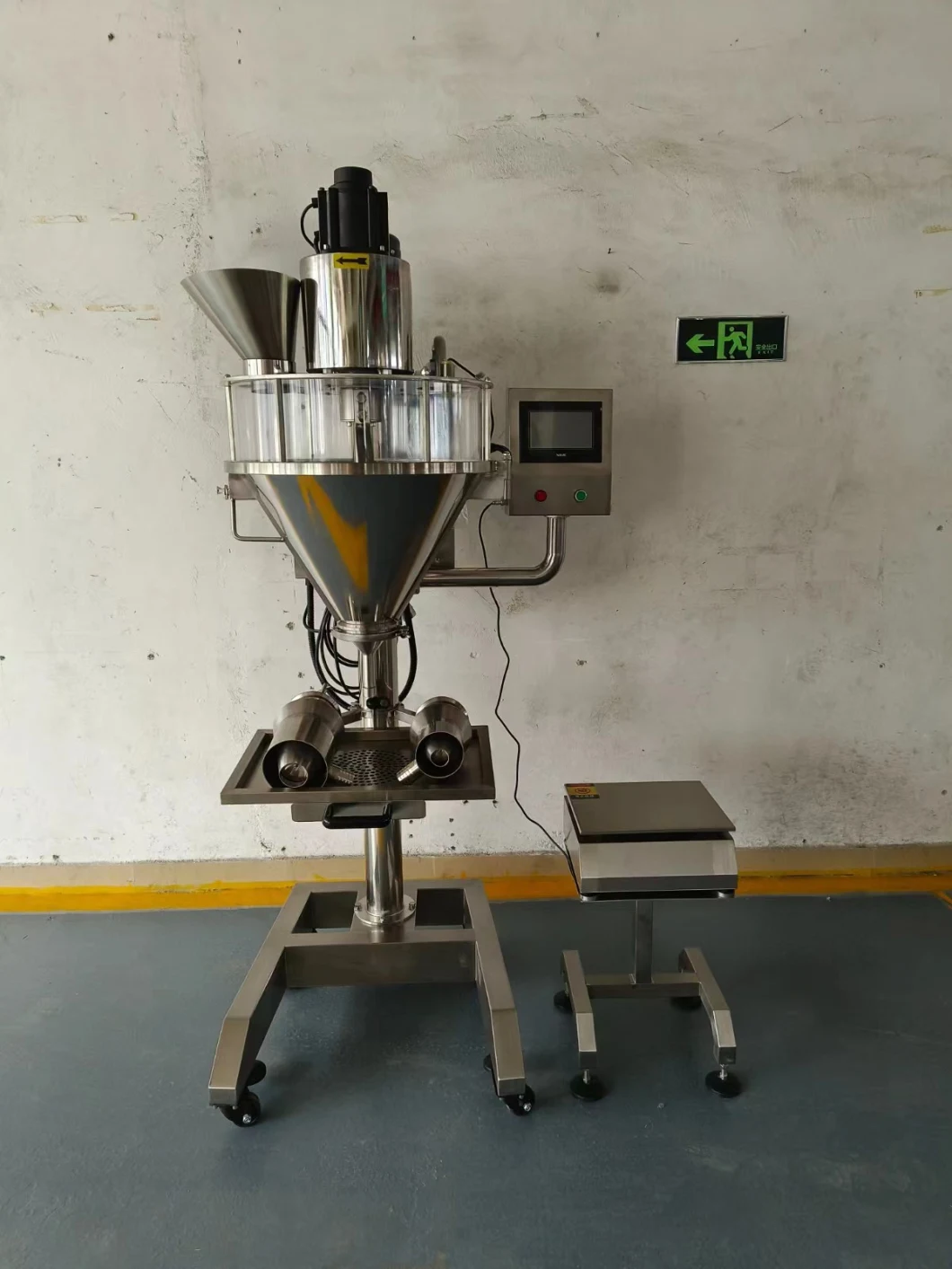 Factory Manufactured Semi Automatic Bottle Pouch Weighted Powder Filling Machine by Auger Screw